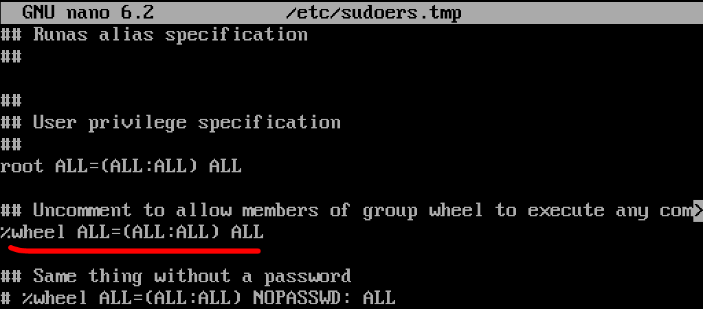 sudoers